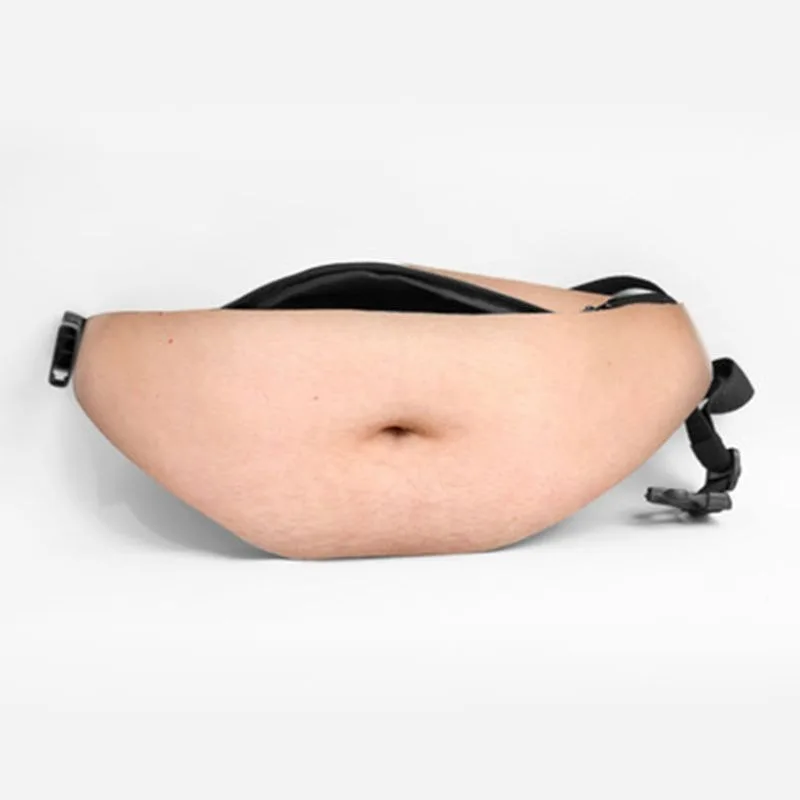 Grappig bierbuik heuptasje voor mannen vrouwen sport reizen handsfree heuptasje opslag heuptasje met ritsvak draagbaar
