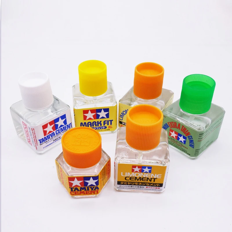 Tamiya modelo herramienta modelo pegamento de costura de flujo cubierta verde pegamento adhesivo de cubierta blanca suavizante de pasta de agua 40ml 12