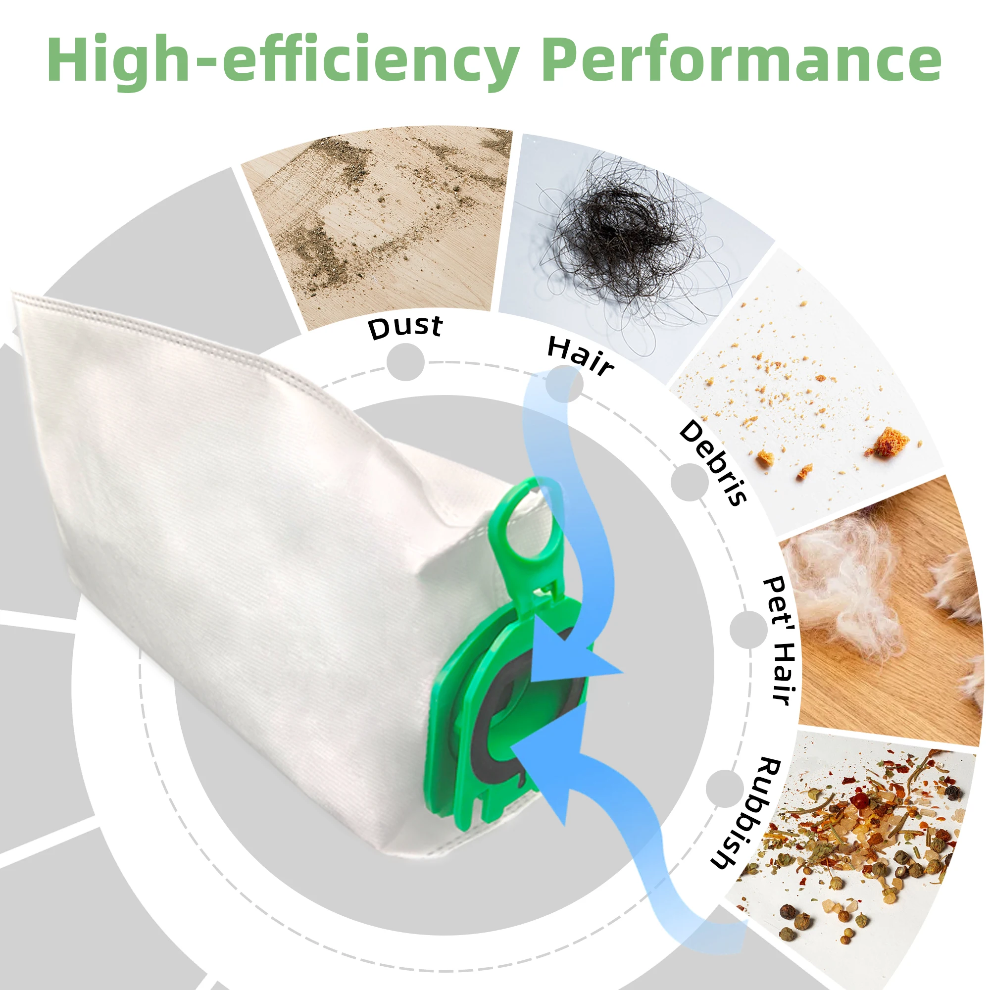 Filter Bags Dust Bag For Vorwerk Kobold VB100 FP100 VB 100 FP 100 Vacuum Cleaner Bag