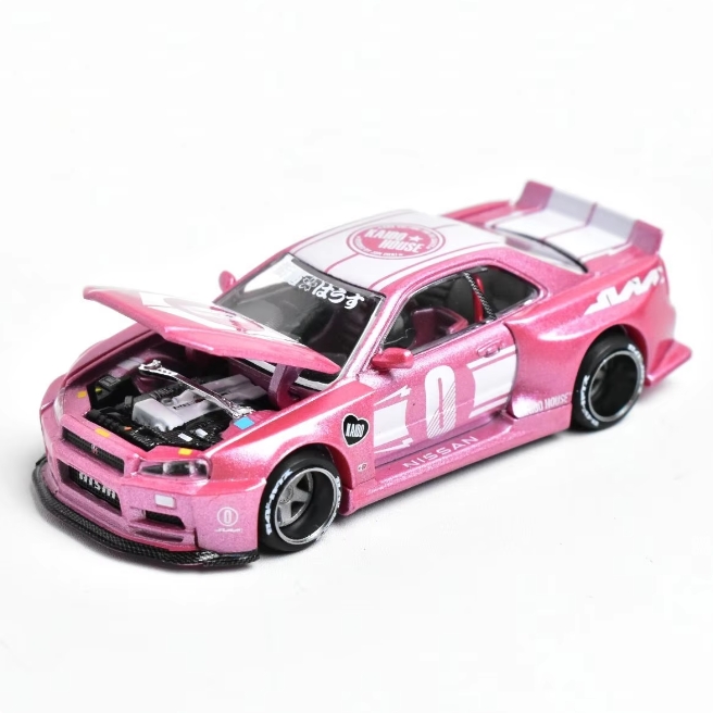 Kaido House + MINIGT Skyline GTR (R34)  V1 128 Diecast Model Car