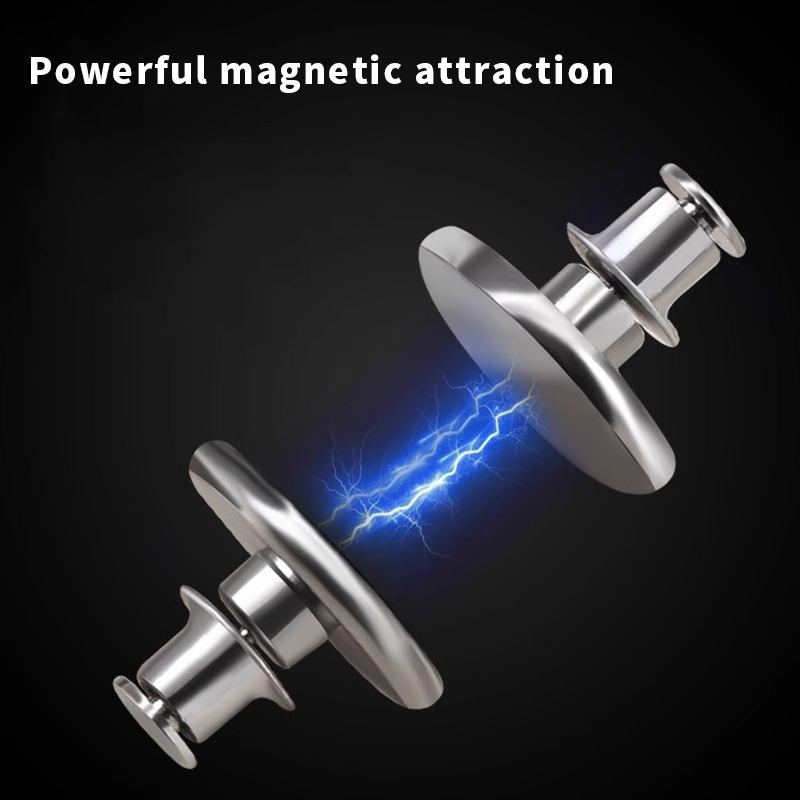 Moderner Magnethaken aus Metall, geeignet für Vorhänge – einfach zu installierende, an der Wand montierte Magnetschnalle