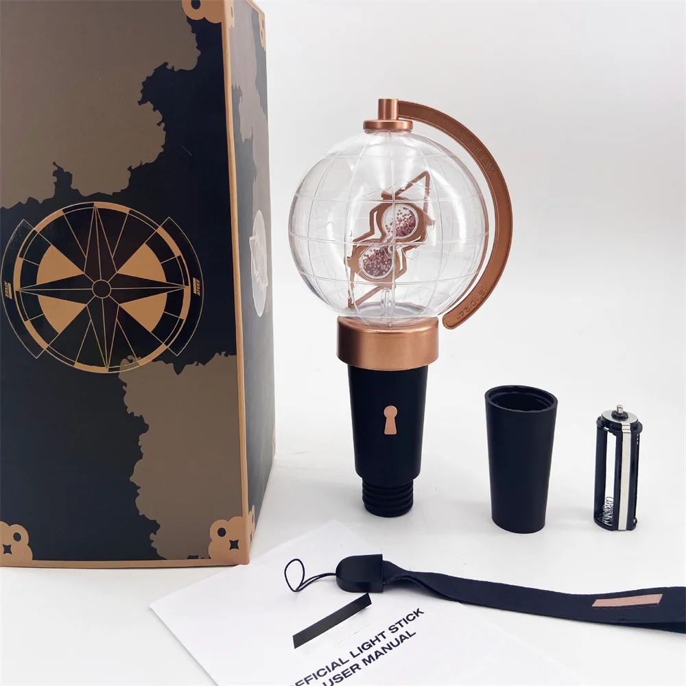 Kpop Ateezed Ver.1 Ver.2 Lightstick Globe โคมไฟมือคอนเสิร์ตโคมไฟ Hiphop Party Strayskids Light Stick แฟนคอลเลกชันของเล่น