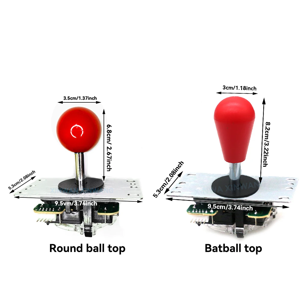Kopie Sanwa Joystick 8 Weg Arcade Stick Battop Runde Top 5 Pins Stecker Für USB Board PC Spielkonsole DIY Richtung Controller