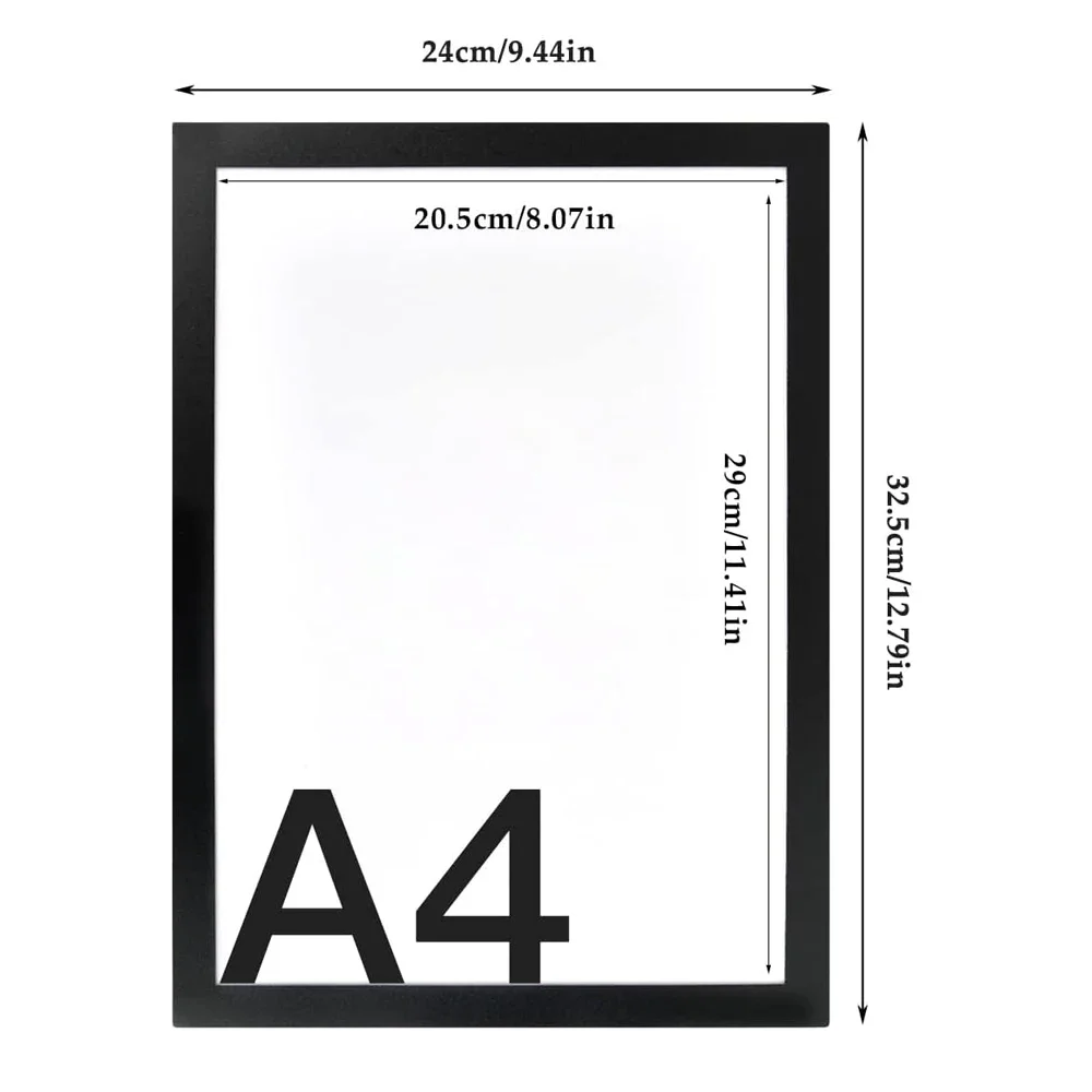 2/3/5/10pcs A4 magnetic sheet Advertising Display Stickers Soft Self Rubber Magnet Poster Frame Diamond Painting Frames