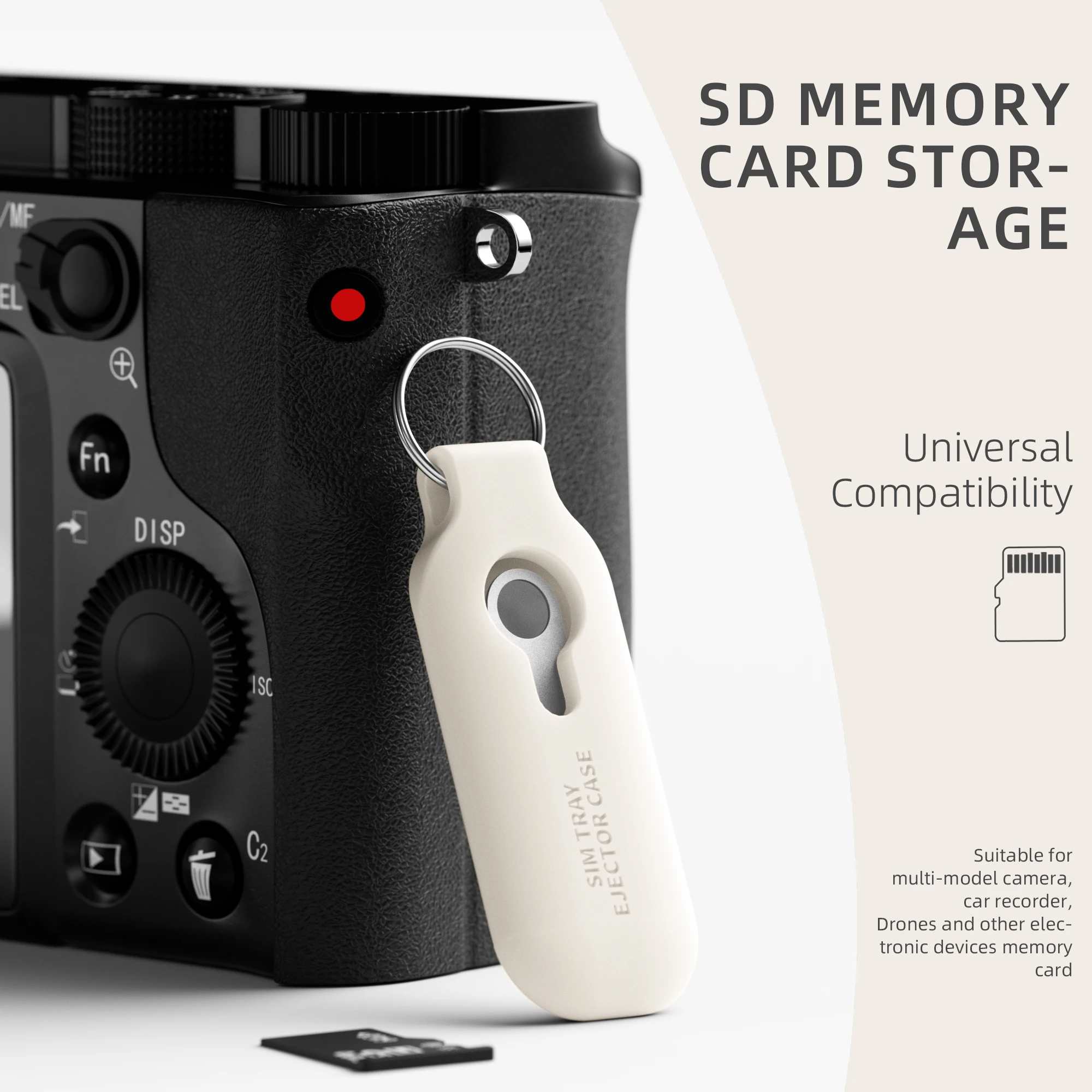 SIMカードトレイ、イジェクトピン取り外しツール、すべてのiPhone、Samsung、その他のスマートフォンに適しています、白、10パック