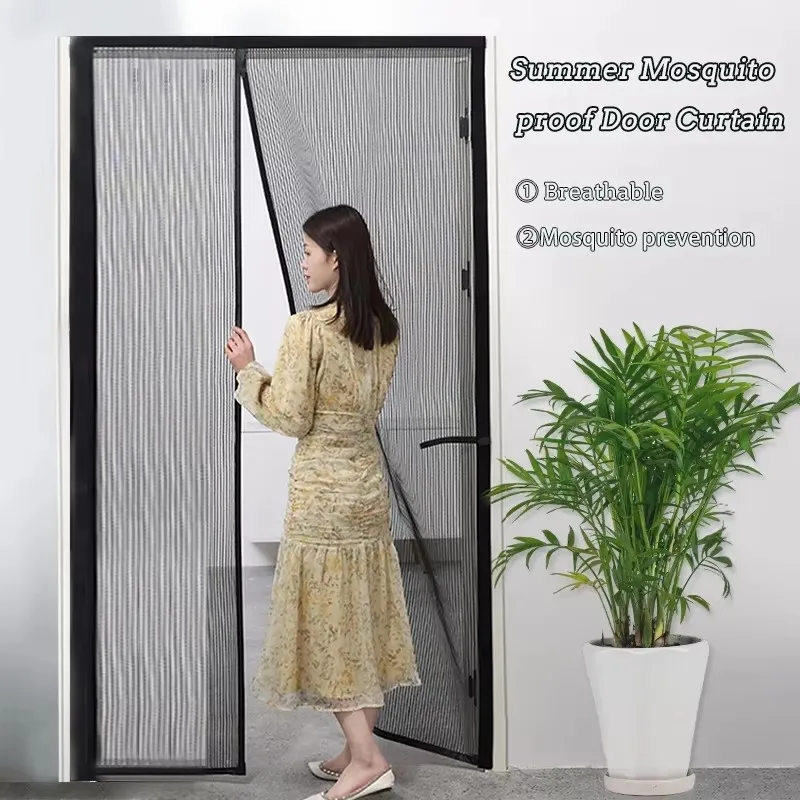 Maglia anti-zanzara Maglia magnetica anti-zanzara con chiusura automatica Maglia invisibile per porta Tenda divisoria anti-bug Maglia magica
