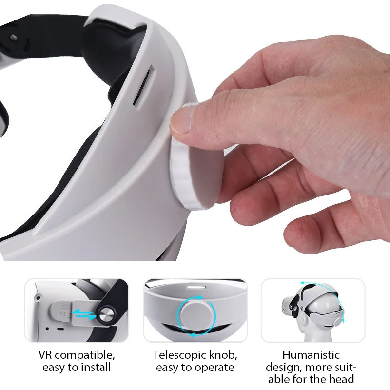 Upgrades M2 Halo Strap Elite Strap für Quest 2. Alternative Kopfband verbessern den Tragekomfort für Oculus Quest 2 VR-Zubehör