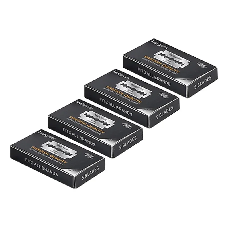 50/100 sztuk Super Platinum Double Edge Razor Blade, bardzo ostra stal nierdzewna do golenia, męskie żyletki