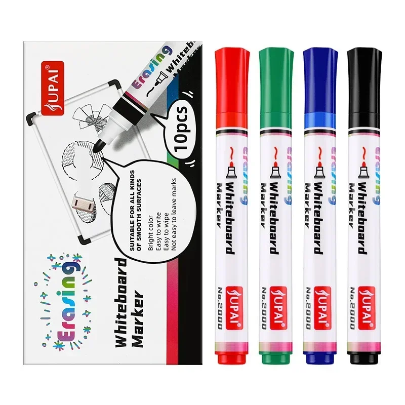 4 สีแห้งลบไวท์บอร์ด MARKER ปากกากระดานดํา Erasable Chalk ปากกากลิ่นต่ําสีขาว BOARD เครื่องหมายสํานักงานเครื่องเขียนโรงเรียน