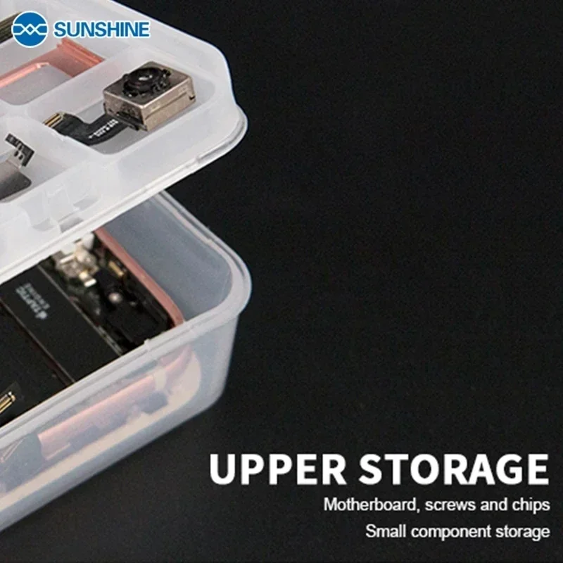 5 Pcs SUNSHINE  SS-001A Storage Box for IC Motheboard Parts Mobile Phone Openning Tools Repair Multi Function Storage Box