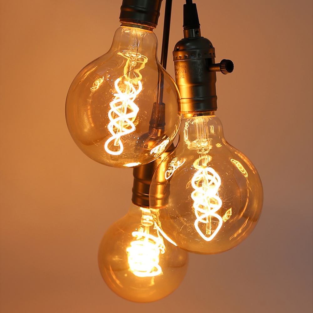 Retro Edison LED-lamp Verlichting E27 220V 4W Vintage Industrie Loft Voor Home Decor G125 Liefde C35 ST64 A60 G80 G95 T185 T45 Gloeilampen