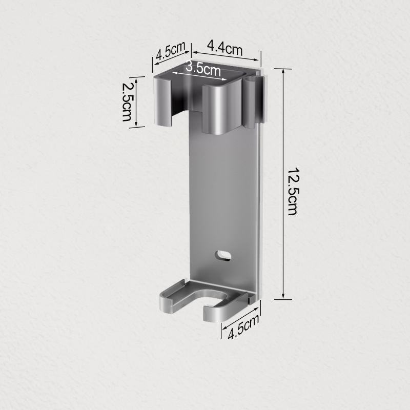 Suporte de ferramenta de cabelo do banheiro espaço alisador de alumínio titular rack sem perfuração modelador de cabelo titular construir no slot de gerenciamento de cabo