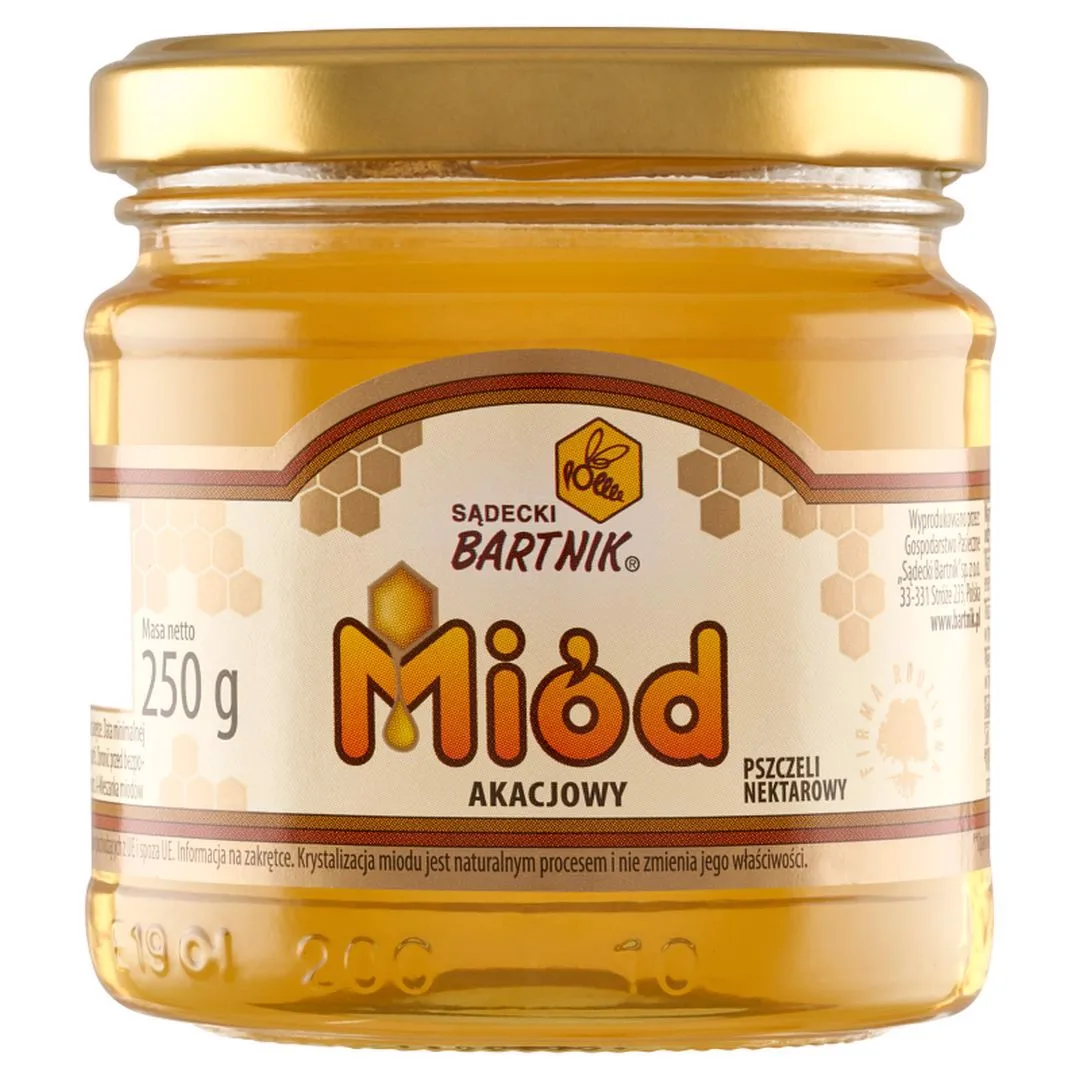 Sądecki Bartnik Miód pszczeli nektarowy akacjowy 250 g