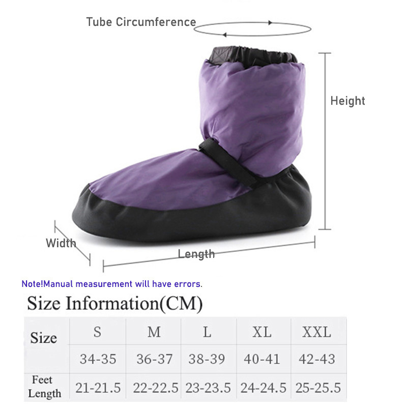 CLYFAN-zapatos de baile nacionales para Ballet de invierno, botas de baile modernas para adultos, zapatos de bailarina más cálidos para ejercicio de calentamiento de algodón