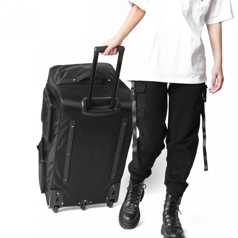 ホイール付き防水ラゲッジトロリー,オックスフォード生地付きトラベルバッグ,大容量,150l