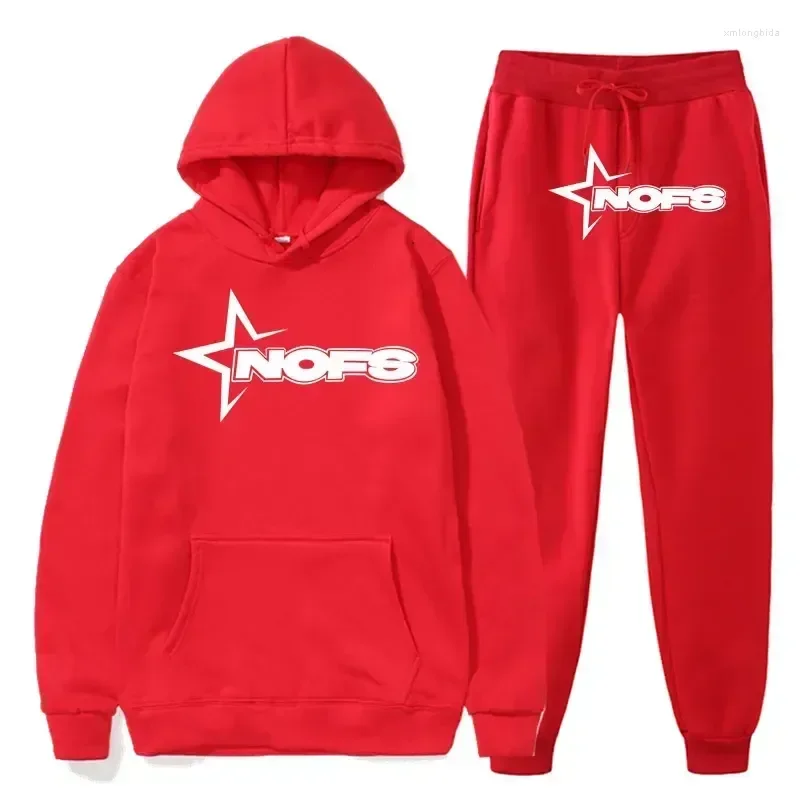 2025 Y2k トラックスーツファッションデザイナー Nofs ジャージ男性セット春 Sonoff ピースランニング秋トレーナースポーツジョガーカップル