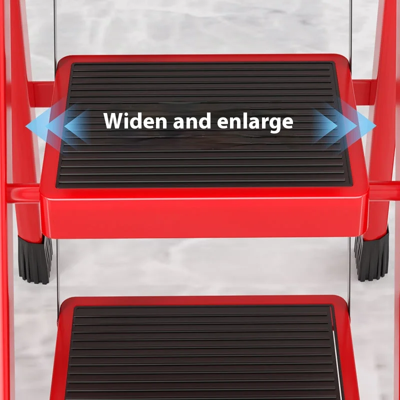 Ladder zigzag ladder folding ladder thickened carbon steel engineering ladder Foldable Household Ladder Multi-purpose Telescopic