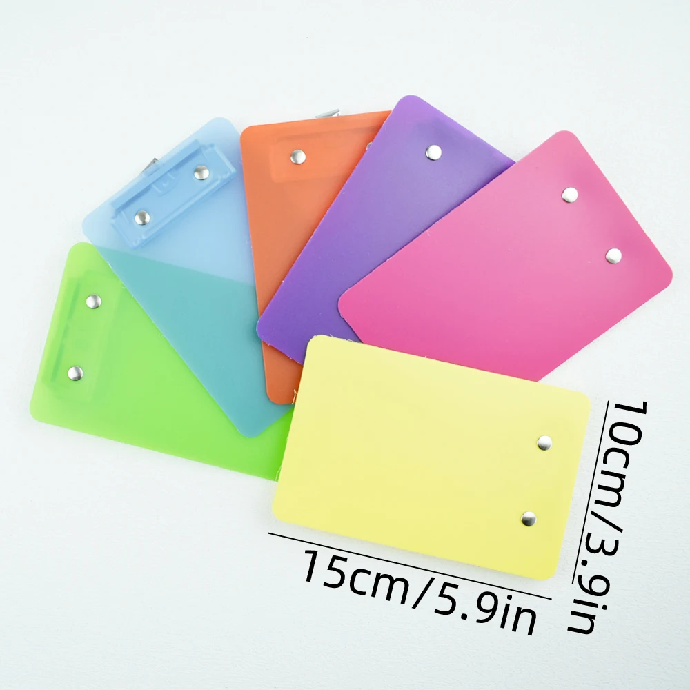 Portable Multi-Function Clipboard Organizer: Hangable Mini Plastic Note Holder for Home Office School