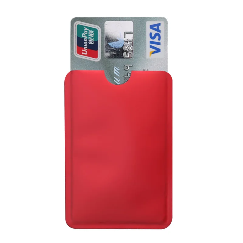 10 Chiếc Lá Nhôm Giá Đỡ Chống Quét RFID Tay Bảo Vệ Chống Trộm Tín Dụng Chứng Minh Thư Chống Quét Thẻ Tay bán Chạy