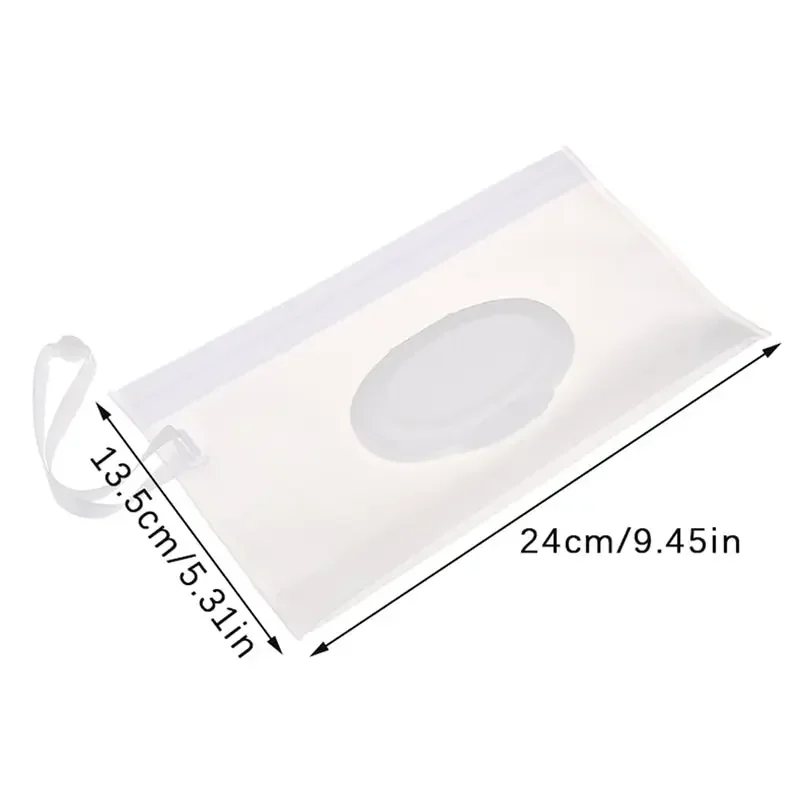 Baby Wet Wipe Pouch, Portátil, Suporte Transparente, Case Flip Cover, Reutilizável, Recarregável, Lenços De Tecido Pouch, Caixa De Tecido Útil