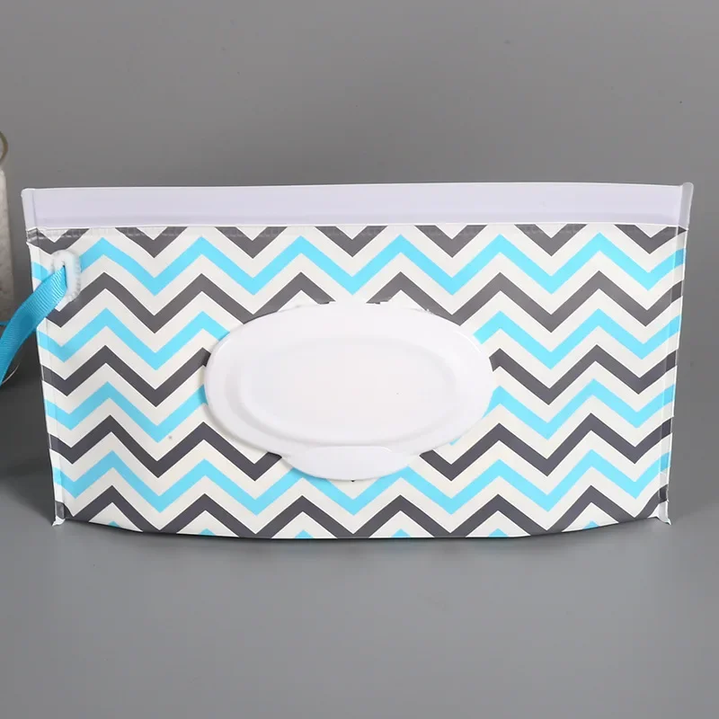 Caja de toallitas húmedas para bebé, toallitas con tapa abatible, con correa a presión, reutilizables, recargables, funda, soporte de transporte, bolsa de accesorio para carrito