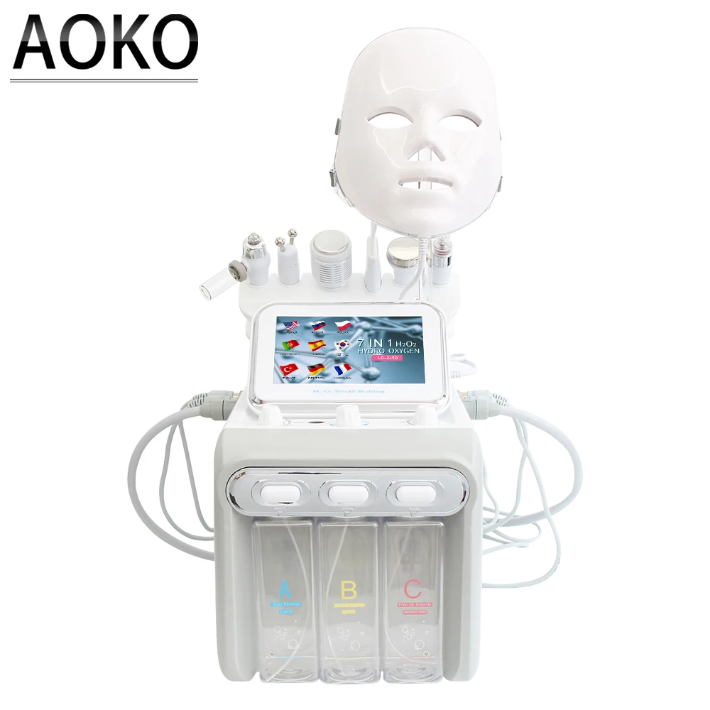 Professional Hydro Bio-Lifting Facial Scrub ออกซิเจนไฮโดรเจนทําความสะอาดยก dermabrasion Beauty Machine อุปกรณ์สปา Salon