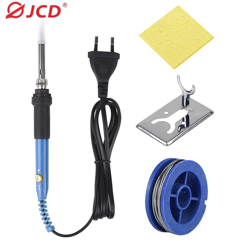 JCD 110V 220V 60W soldador eléctrico 908 soldador de temperatura ajustable con puntas y kits de pistola para soldar de calidad