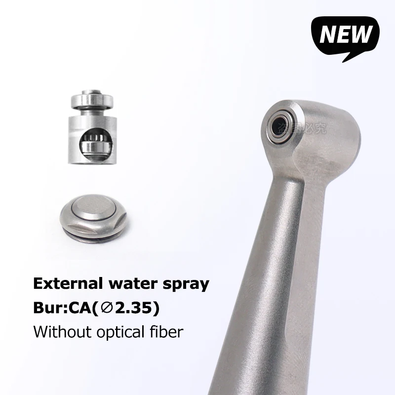 FX สไตล์ความเร็วช้า Handpiece PUSH ปุ่มอัตราส่วน 1:1 Contra ANGLE พร้อมลูกปืนขัดเครื่องมือทันตแพทย์
