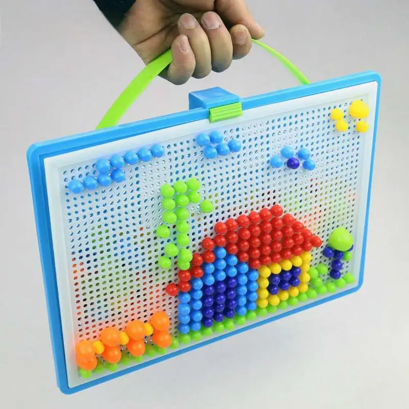 296pcs 3D Puzzle Educational STEM Toys, Mushroom Grain Design Boxed Building Board Games for Kids Learning Activities​