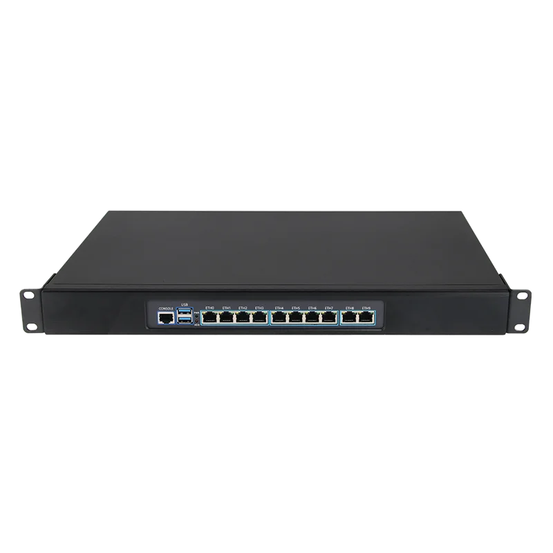 Прибор Firewall для монтажа в стойку 1U Intel Celeron 3965U/3865U 10x 8x 6x Сетевой сервер Gigabit Ethernet