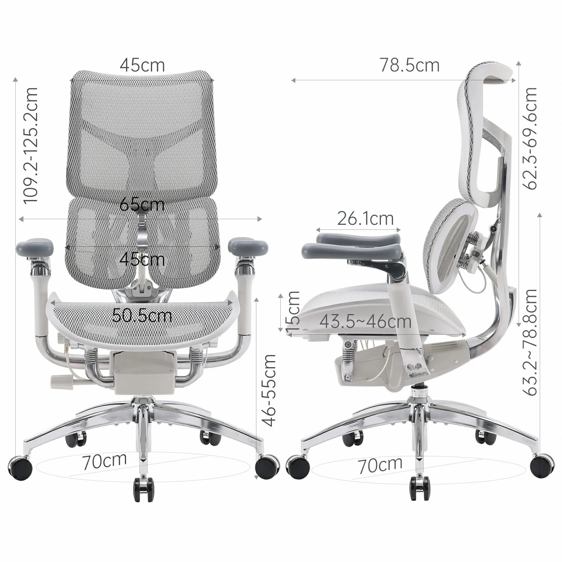 SIHOO Doro S300 Ergonomic Office Chair Computer Chair with Dual Lumbar Support 6D Armrests Adjustable Rolling Mesh Gaming Chair