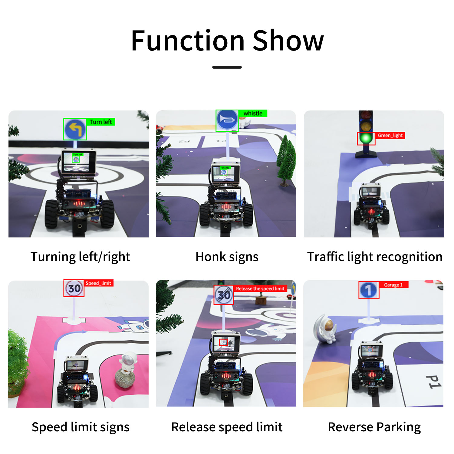 Yahboom Autopilot Track Map 2m * 1,5 m PVC wasserdichtes Material mit Verkehrs zeichen und Ampeln für das Mikrobit-Roboter auto training