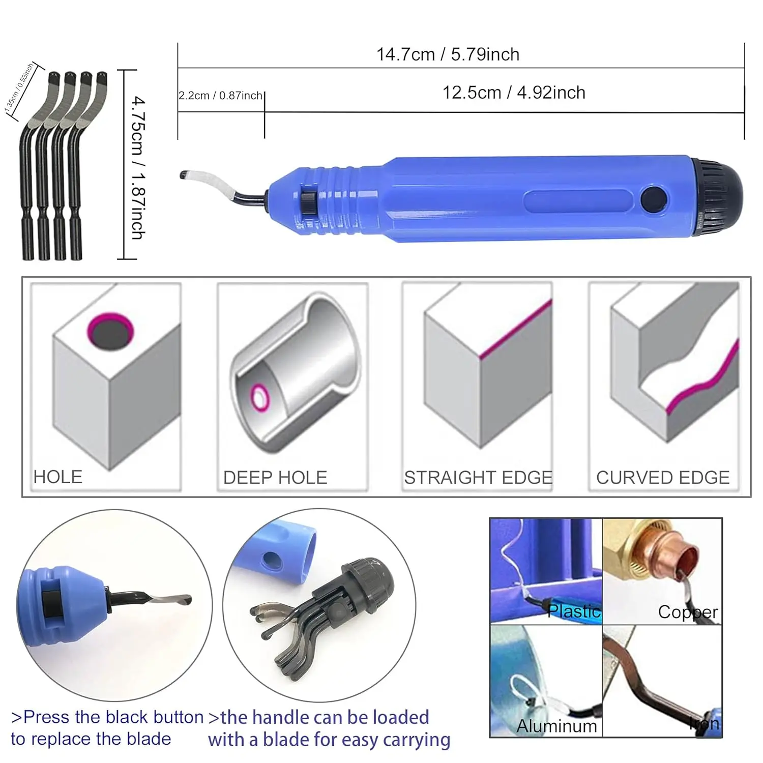 Creality Kit de ferramentas para impressora 3D Conjunto/remoção/acabamento/corte de filamento Acessórios para impressora 3D para limpeza, acabamento e corte