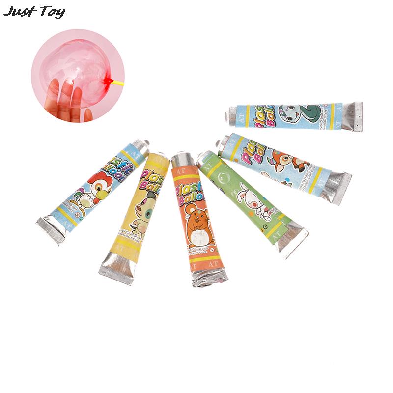 4PCS Classic Props Magic Bubble Glue Toy Blowing Colorful Bubble Ball Plastic Balloon Won't Burst Safe For Kids Boys Girls Gift