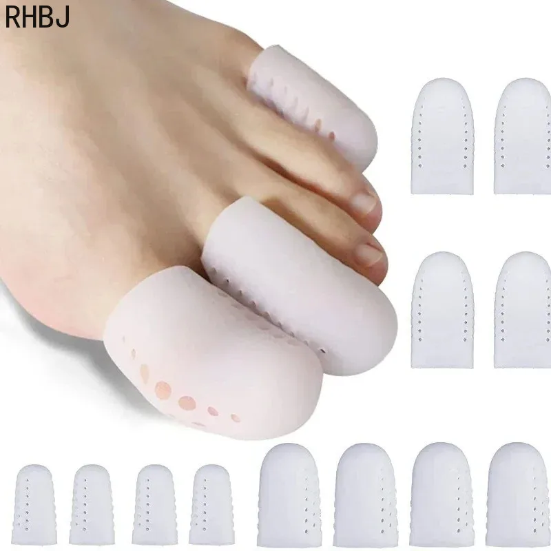 New Breathable Toe Protectors Sleeve Bunion Pads Cushion Big Toe Guards Silicone Toe Covers For Protection Of Ingrown Toenails