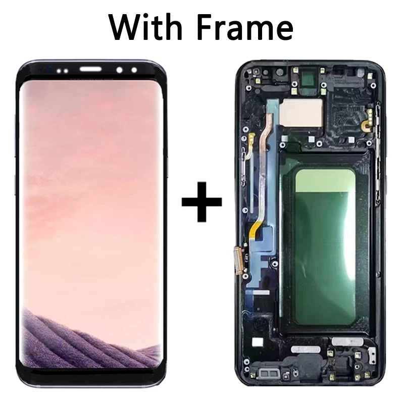 TFT Screen for Samsung S8 Plus G955F Lcd Display Digital Touch Screen with Frame for Samsung S8+ G955 Screen With Frame