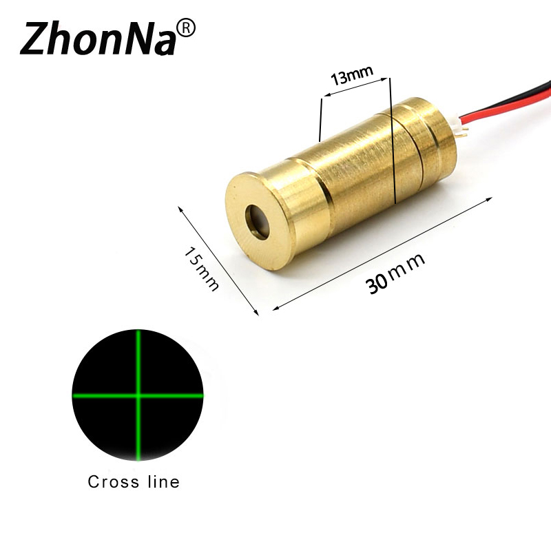 532nm45mW Green line Laser Module DC3-5VHorizontal Cross is Optional for WoodStone Cutting Positioning Line Factory Direct Sales