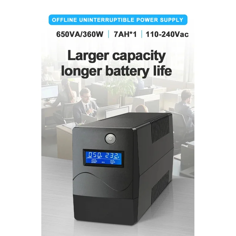 NEW Offline Ups Uninterruptible Power Supply Line Interactive Ups 650va/360w 650va Offline Ups