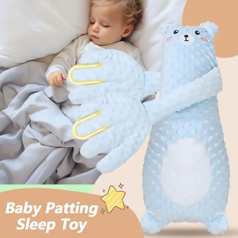 Infant Exhaust Pillow hHand Remote Controlled Soothing for Baby Sleep Cartoon Plush Toddler Comforting Hand