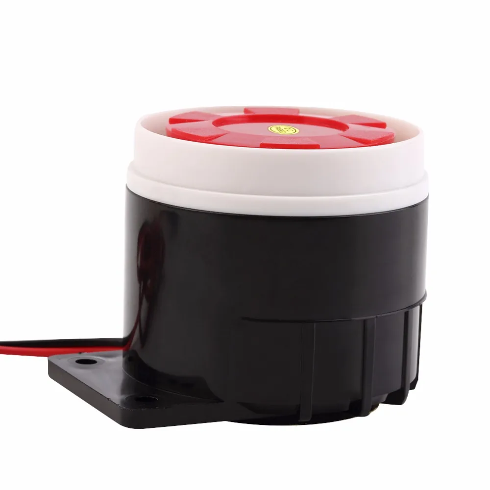 WOFEA 130db Wired Mini Sound Alarm Siren Horn for Alarm System Work with DC5V 9V 12V