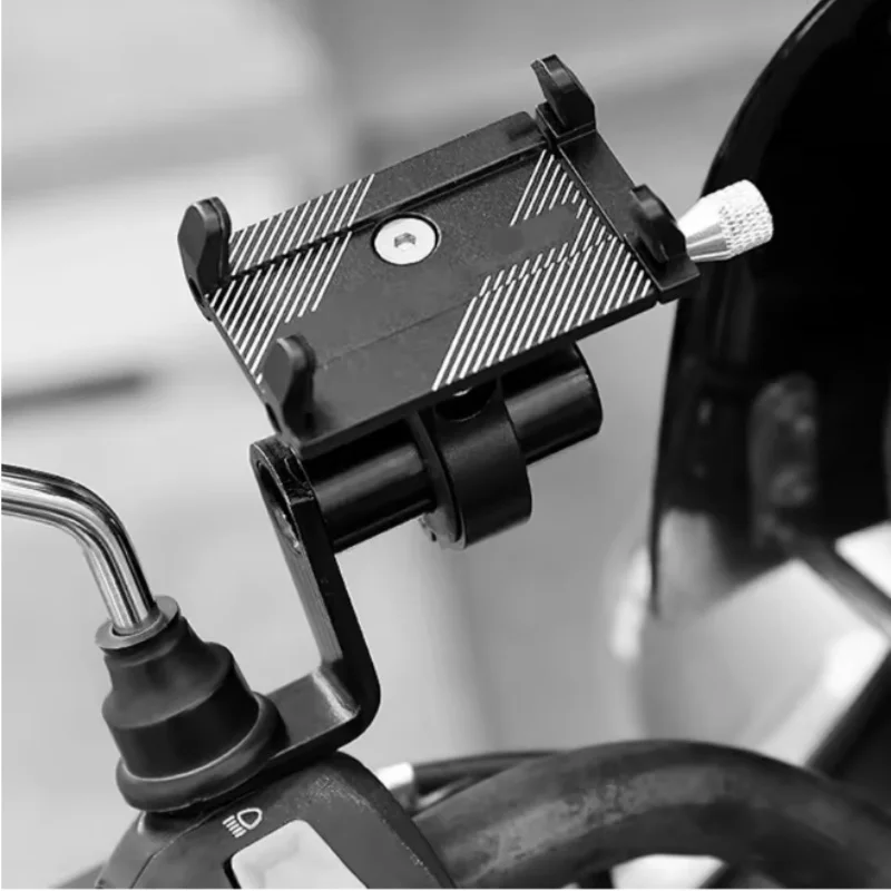Suporte do telefone da motocicleta guiador suporte da bicicleta espelho retrovisor montar extensor de segurança bloqueio rápido suporte telefone