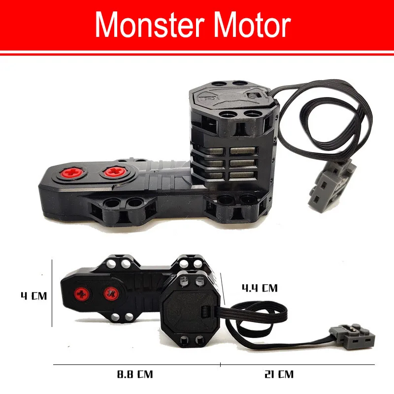 Technical Motor Parts Multi Power Functions 8293 8883 Tool Servo Train Motor PF Model Sets Building Blocks Compatible brand