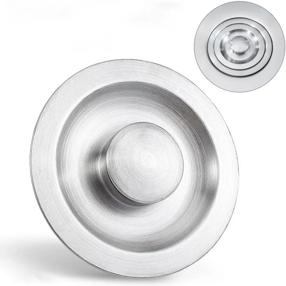 Escurridor de cocina, cubierta de fregadero, tapón de drenaje para bañera de acero inoxidable, filtro, escurridor integrado, accesorios universales, Hardware