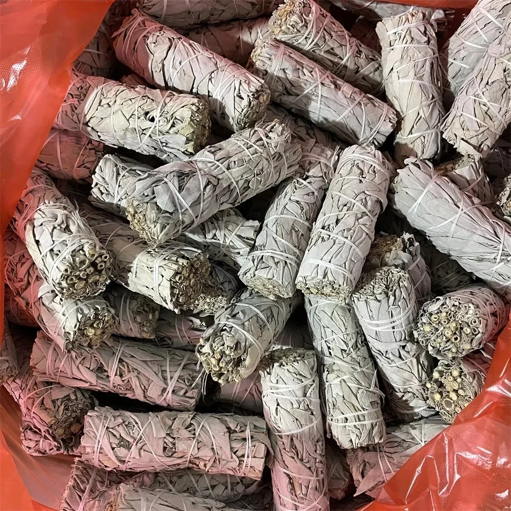 Bastoncini di incenso di salvia bianca naturale, aromaterapia bruciata, decompressione, sonno profondo, purificante, guarigione, meditazione, alta qualità