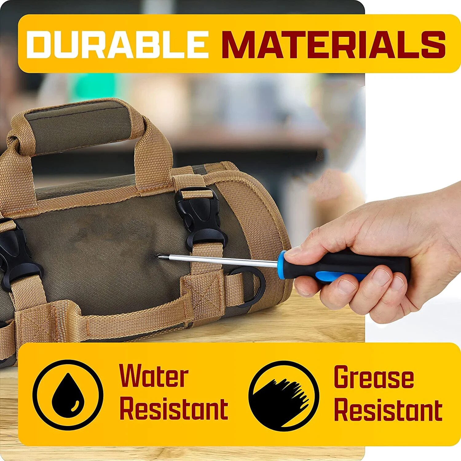 Saco De Armazenamento Portátil Rolado Multi-bolso Profissional, saco De Ferramenta De Hardware, Alicadores Impermeáveis Wrenc, Multi-Purpose