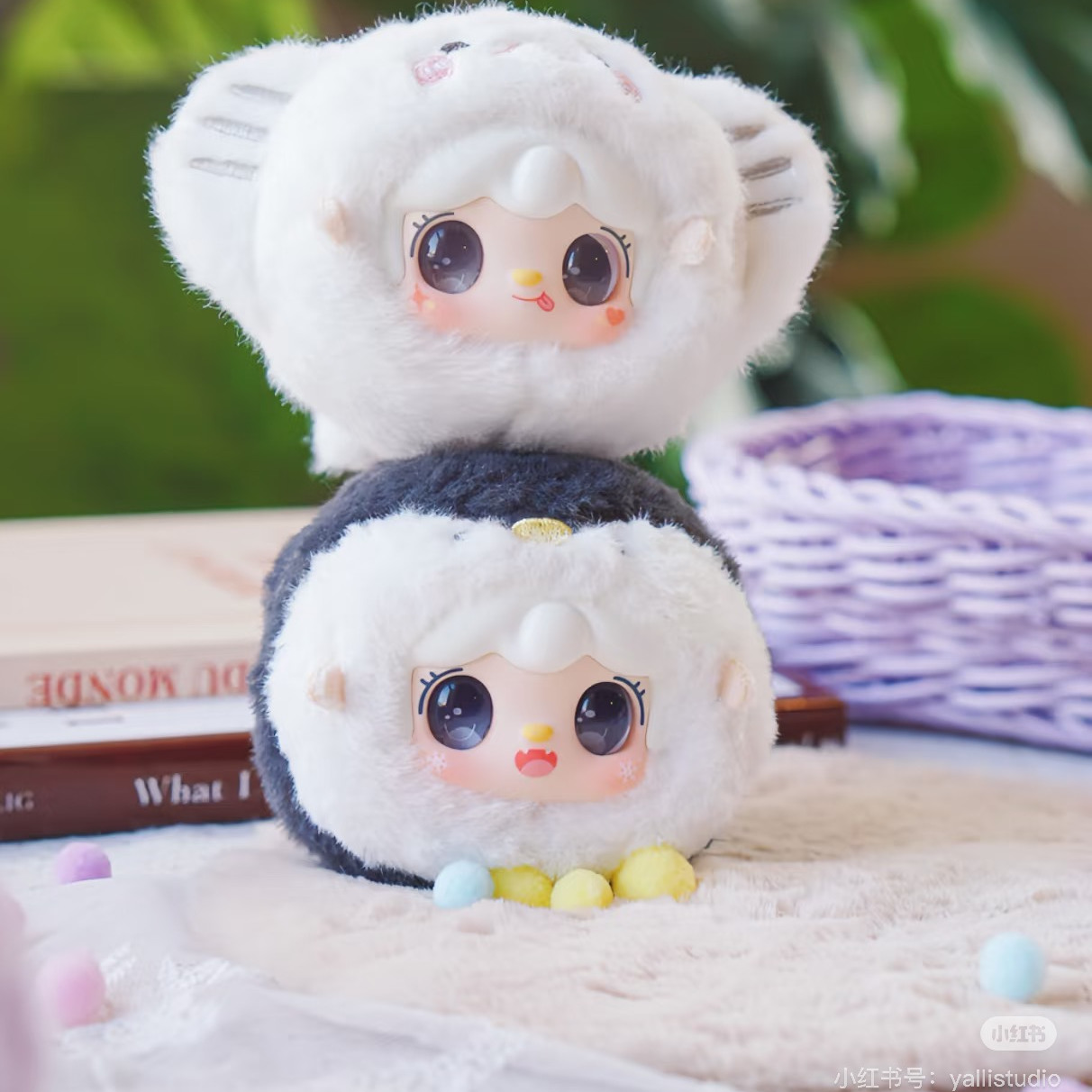 Yooki V6 Ocean Baby Series Blind Box Plüschpuppe Taschenanhänger Schlüsselanhänger Desktop-Dekor Guess Puppenfigur Trendiges Spielzeug süße Plüschgeschenke