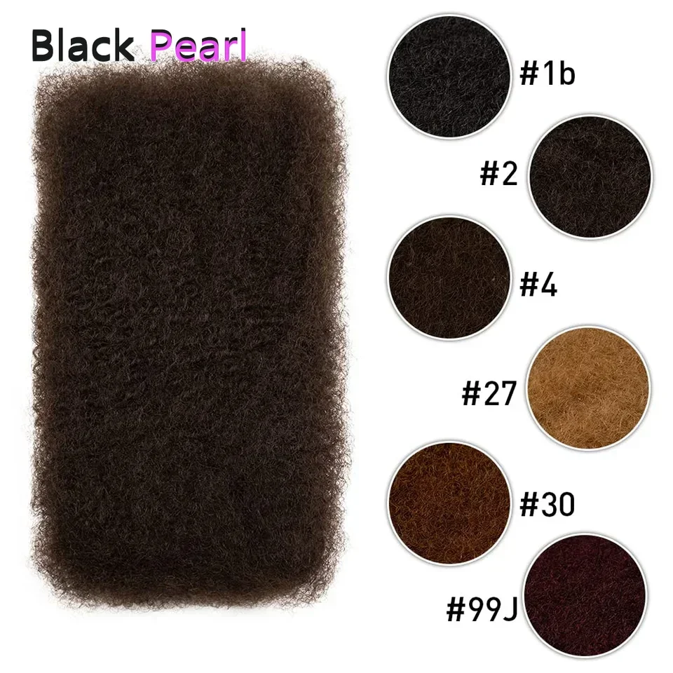 100% cabelo humano kinky em massa para trança natural mini torção olhar qvr afro kinky cabelo humano em massa dreadlock loks reparação