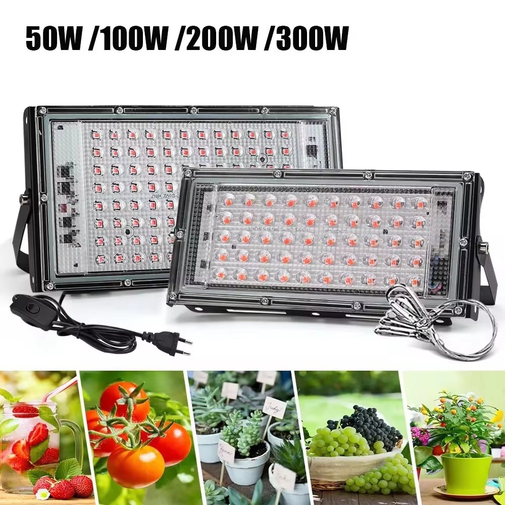Phytolamp für Pflanzen 50w 200w 300w w UV-Lampe Voll spektrum Pflanze LED wachsen Licht Innen anbau für Gewächshaus Blumen samen