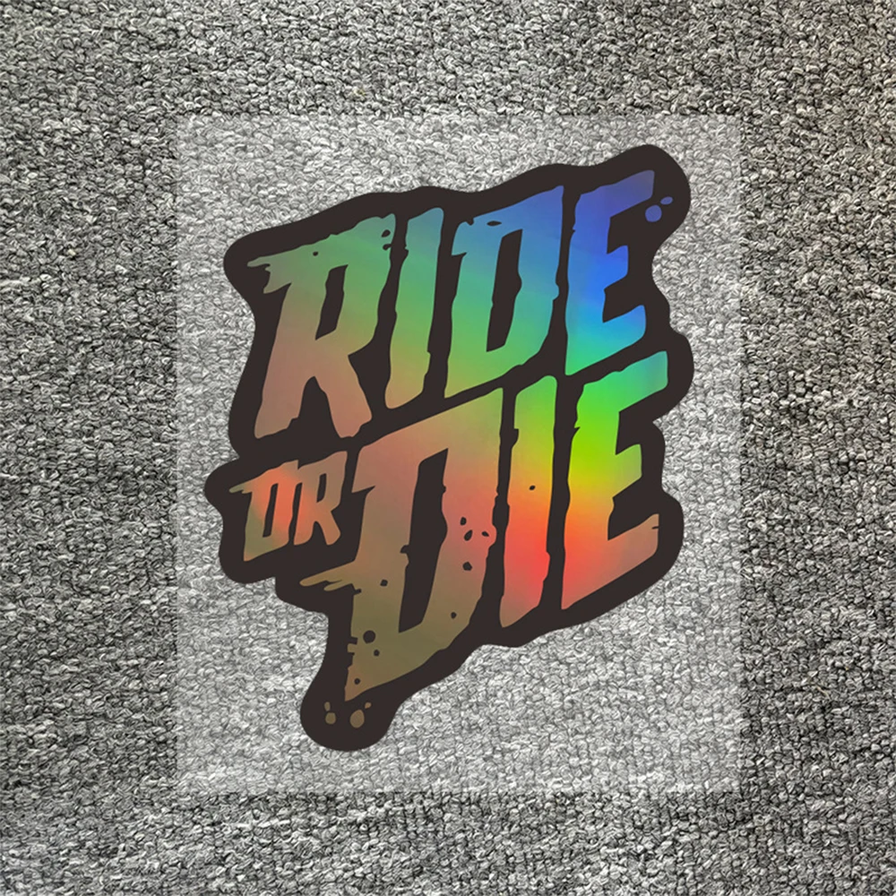 Ride or Die Fahrradrahmen Aufkleber DIY Mountainbike MTB Aufkleber Oberrohr Wasserdichte Vinyl Aufkleber Motorrad Helm Zubehör