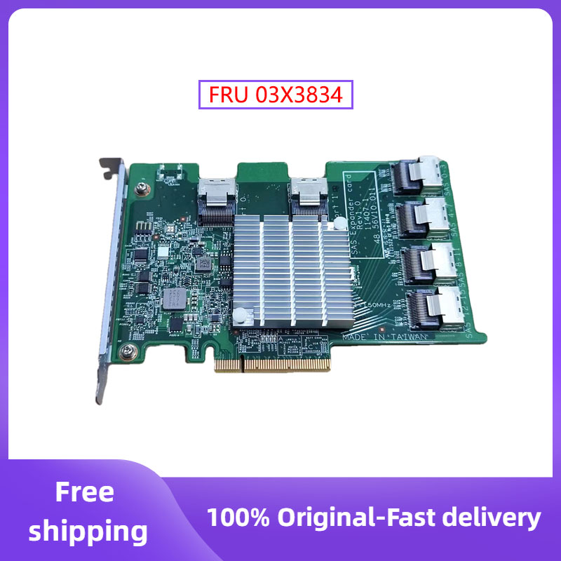 Para lenovo ibm expansor cartões LSI-16 porta 6gbps sas sata expansão para cartões hba 8087 adaptador sas2008 sas2308 fru 03x3834
